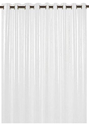 Image of Kuber Industries PVC .30 MM Shower Curtain | Waterproof PVC & Coin Print | Semi-Transparent Curtains | Size 244 x 138 CM, 8 Feet (Transparent) | Stylish and Functional Shower Curtain