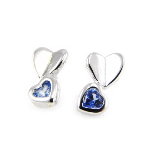 Altesse [G6927] - Pendientes plata 'Love Sweet Love' .. Azul.