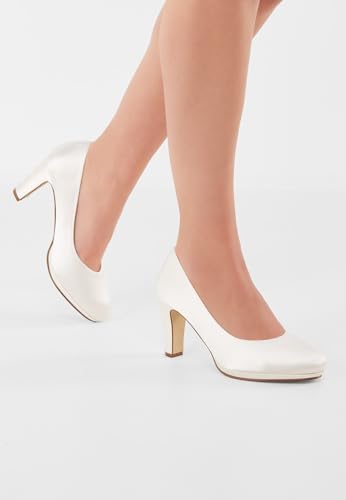 Rainbow Club Brautschuhe Grace – Pumps, High Heels, Ivory/Creme - 7