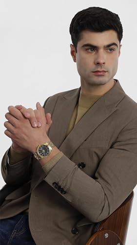 Image of Titan Karishma Festive 3.0 Quartz Green Round Dial Men's Watch | Stainless Steel Strap Material | Watches for Men Analog - 10060YM05