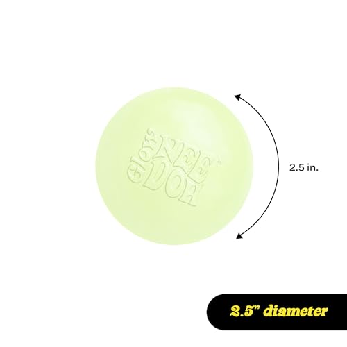Schylling NeeDoh Glow in The Dark - Sensory Squeeze Toy - Gratifying Glowing Glob - 2.5" Wide - Glow in The Dark (Pack of 1) image 11