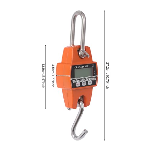 Pèse-bagage numérique robuste 300 kg écran LCD rétroéclairé et crochet - 3