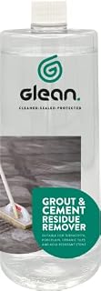 GLEAN Grout & Cement Residue Remover | For Terracotta, Porcelain, Ceramic Tiles & Acid Resistant Stone | 1 Litre