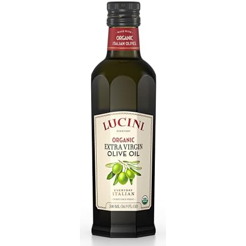 Lucini Extra Virgin Olive Oil, Organic Everyday Italian, 500 mL (Pack of 6) Cover