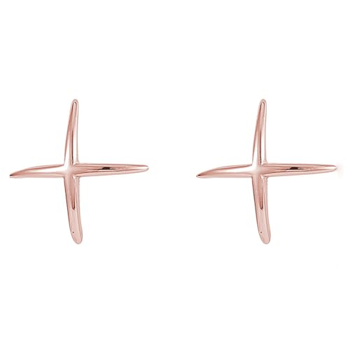 Boucles d'oreilles argent 925 lettre X anti-allergie pour oreille sensible