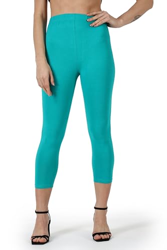 Image of Saundarya Calf Length Leggings for Women Sizes: Small Size (S /M) for 26-30 inches Waist, Regular Size (L /XL) for 30-36 inches Waist and Plus Size (2XL /3XL) for 36-40 inches Waist
