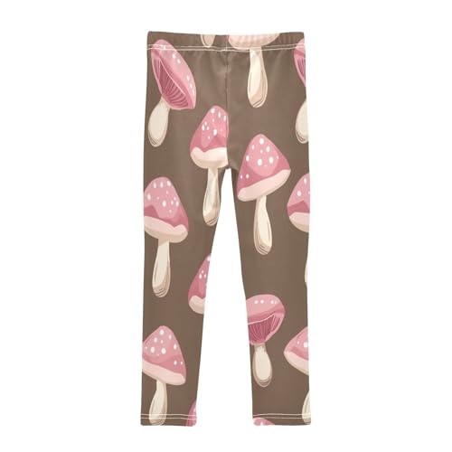 Toddler Girls Leggings Printed Yoga Pants Leggings Red Mushroom for Kids2