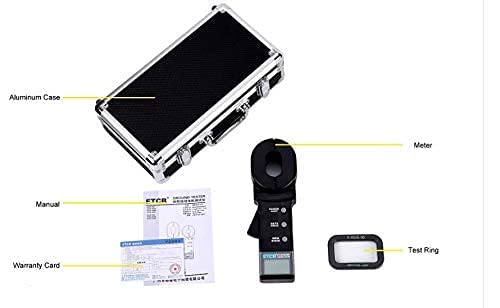 Ground Resistance Tester Meter Measurement Earth Resistance Meter with Clamp Opening Size 32mm Resistance Range 0.010Ω to 200Ω