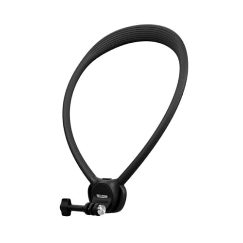 Image of TELESIN Elfog Neck Mount SE 2.0 with Air Cushion, Adjustable Chest Strap and Neck Mount for Hands-Free POV Vlogging for GoPro Hero 13 /12, Insta 360 X5 /X4 /Ace Pro 2 /360 Nano Action 6 /5 Black