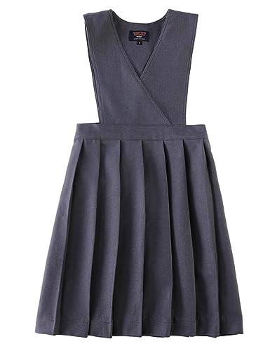 Smith's American Girls' Pleated Jumper - Gray, 10