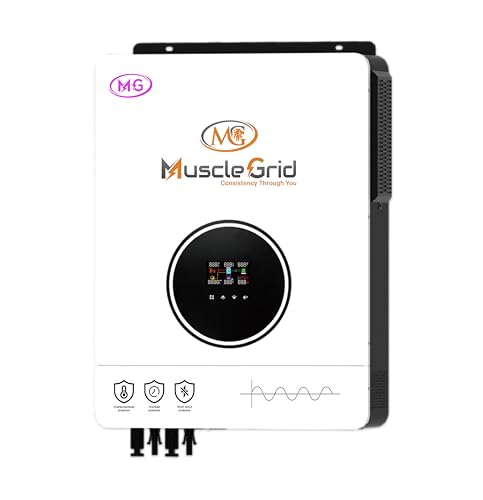 MuscleGrid India 6.2 KW True Hybrid Heavy Duty Triple MPPT Battery Less Solar (Support LiPO4...