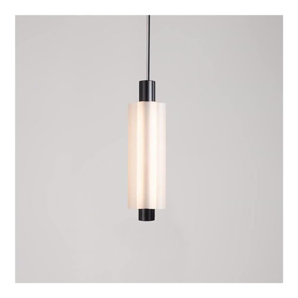 Lustre de chevet moderne en alliage de zinc noir luminaire suspendu salon
