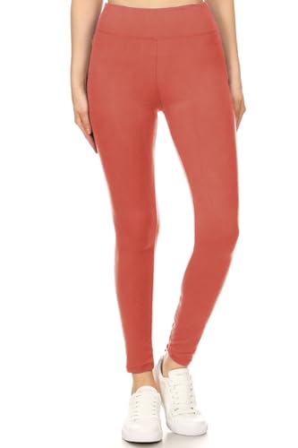 Image of Leggings Depot High Waisted Leggings for Women Buttery Smooth & Soft Women's Solid Yoga - Reg, Plus, 1X3X, 3X5X
