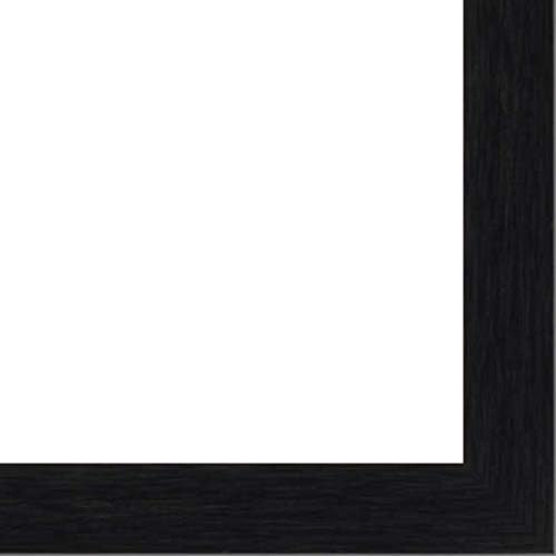 CountryArtHouse Picture Frame Moulding (Wood) 100ft bundle - Traditional Black Finish - 0.875" width - 7/8" rabbet depth