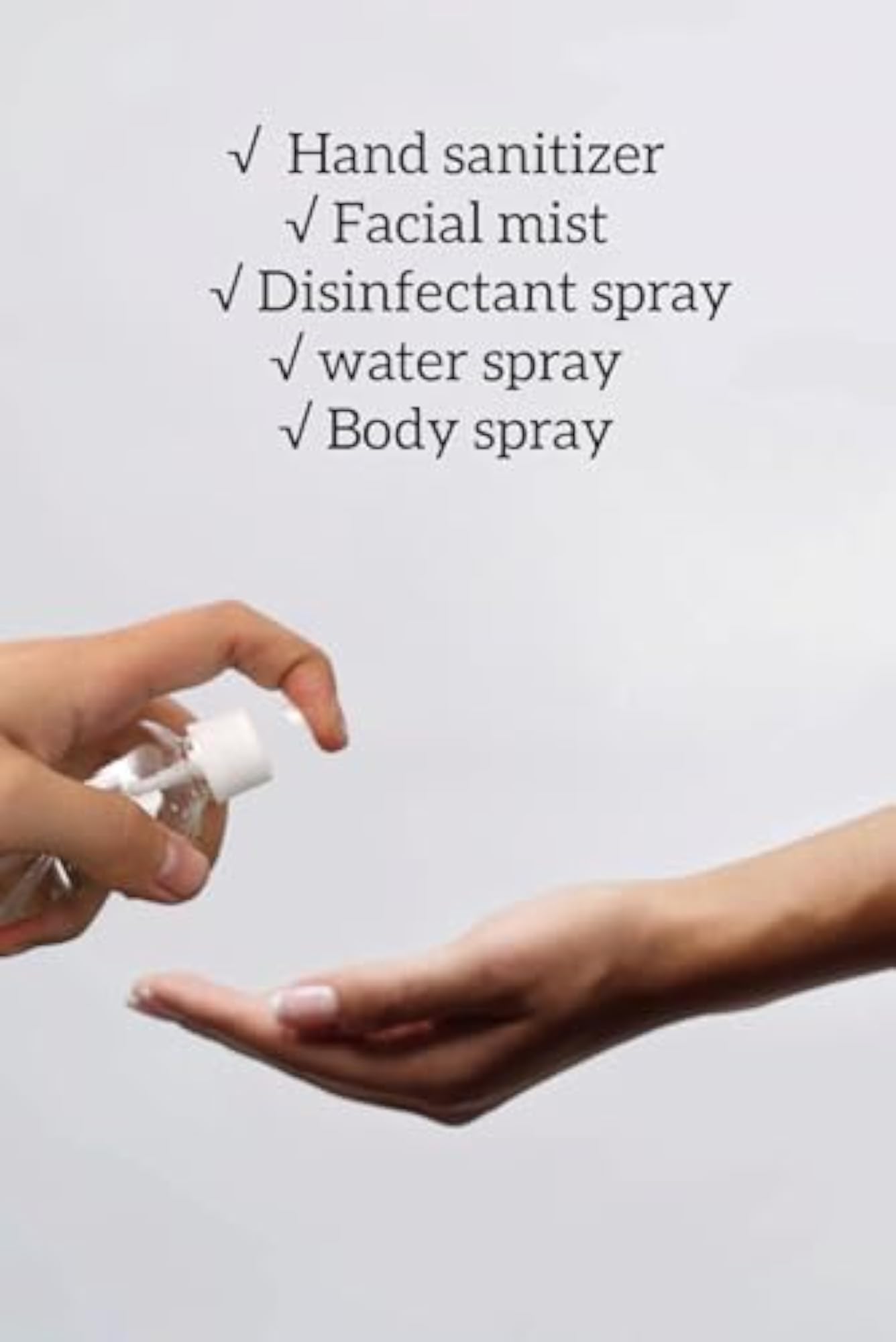 Empty Refillable Plastic Spray Bottle, Travel & Beauty
