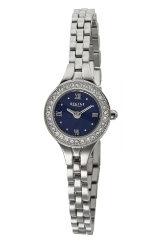 Montre femme REGENT argentée cristaux cadeau idéal anniversaire f-1672
