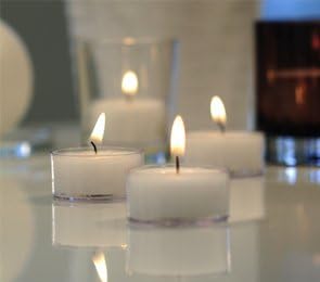 Lot Soy Tea Lights, Unscented, Clear Cups, Dye Free, Handmade 500 (White)