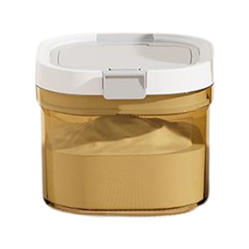 Dispensador de fórmula de viaje: de almacenamiento de leche en polvo sellada, soporte apilable, contenedor de alimentos con cuchara | Guardería, Viaje, Alimentación, Cocina, Organizador B