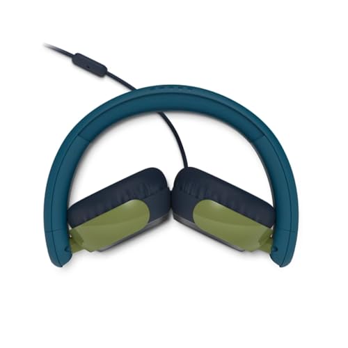 Philips TAK2000CT Casque Supra-auriculaire Pliable pour Enfants de la série 2000 - Volume limité, Partage Audio, câble 3,5 mm et USB-C Inclus - Cristal Sarcelle