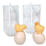 Détails de conception charmants : avec de jolis motifs de poulet et d'œufs de Pâques, ces moules à bougies ajoutent un charme festif et inspiré du printemps à vos décorations et cadeaux faits à la main.