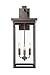 ML Lighting | Barkeley Collection | 42606-PBZ | 30" Modern Four Bulb Outdoor Steel X-Large Wall Sconce | Anti-Rust Powder Coat Bronze with Clear Glass Shade | Exterior Ambient Light for Safety -  Millennium Lighting