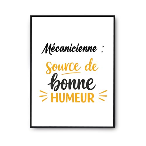 Décoration Murale Poster Citation pour Rompre la Monotonie d'un Atelier Mécanique