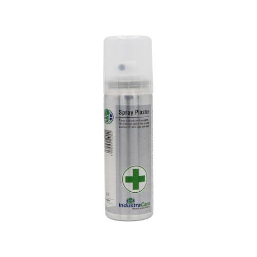 IndustraCare Large Spray Plaster Transparent Film Wound Protection 70ml Protect Cuts & Grazes