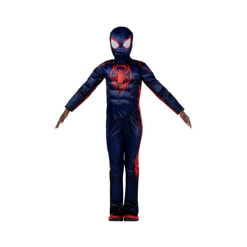MARVEL Boys Deluxe Spider Man Miles Morales Costume, Kids Spiderman Spider-Verse Outfit with Mask L (12-14) - image 3