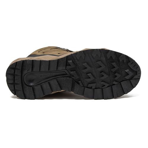 Image of HI-TEC Valley Geo Mid Waterproof Hiking Boots for Men, Lightweight Breathable Outdoor Trekking and Trail Sneakers