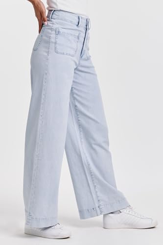 DEAR JOHN Audrey Women's Wide Leg Jeans High Rise3