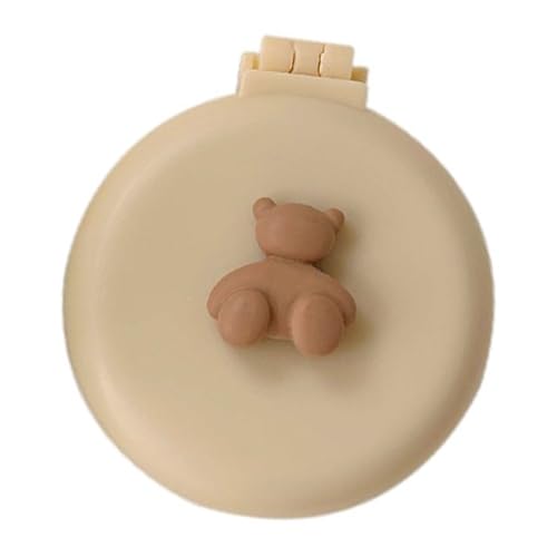 Cepillos para el Cabello con Espejo de Viaje Plegable, Cepillo para el Cabello con Bolsillo Plegable Redondo, Mini Peine para el Cabello, Peine de Masaje para Mujeres y Niñas,