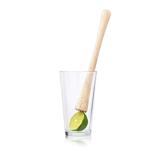 True 3120 Smash Natural Wood Muddler, Beer, Wine, Cocktail Drinkware, Bar Cart, Accessory