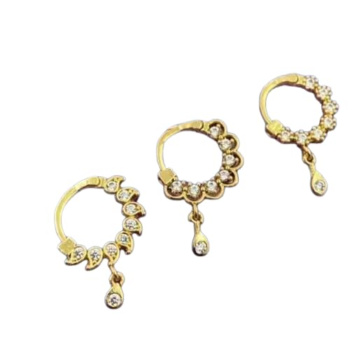 Stylish Nose Pin for Women | Sparkling Cubic Zirconia Nose Stud | Daily look & Party look Jewelry-image-45