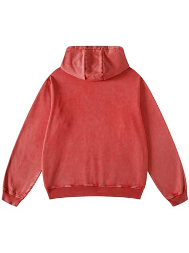 Mens Acid Wash Hoodie Vintage Casual Streetwear Overasized Hoodies Unisex Pullover Heavyweight Hooded Sweatshirt H02112