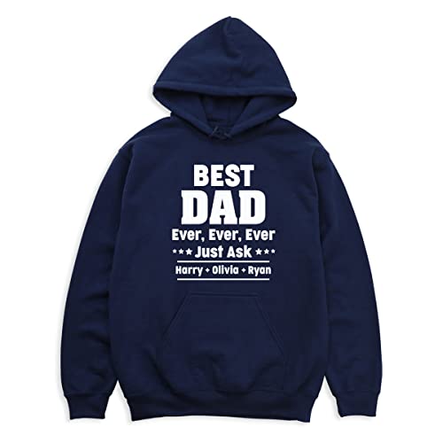 Best Dad Ever Sweatshirt, Father's Day Hoodie Hooded Sweatshirt Men, Custom Kids Names Shirt Sweatshirt, Gift For Dad Shirt, New Dad Sweatshirt, Birthday Dad Sweatshirt4