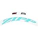 Zipp Set di Adesivi per Ruota 700 c, con Logo, Blu (Blue), 26/27,5"