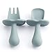 2PCS Cuillère bébé,Fourchette bébé, Cuillère et Fourchette pour bébé