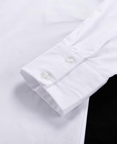 Image of MINTLIMIT Womens Button Down Shirt Dress Spring Summer Loose Casual Long Sleeve Shirt Dresses with Pockets 2025 Trendy