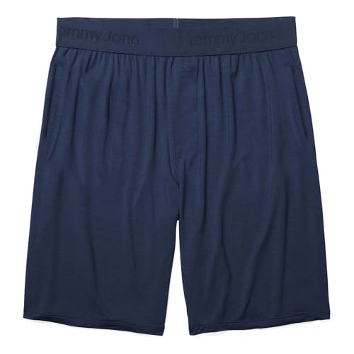 Image of Tommy John Men's Second Skin Pajama Shorts - Comfortable Soft Sleep & Lounge Bottoms for Men