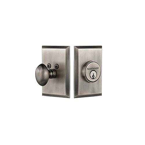 Image of Nostalgic Warehouse New York Plate Single Cylinder Deadbolt Lock