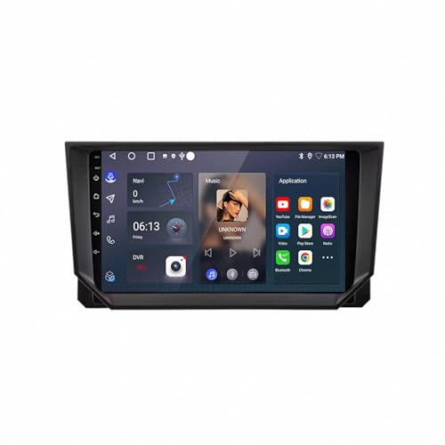 Carplay inalámbrico en tu radio coche 2 DIN para Seat Ibiza 2017-2020 con comandos por IA