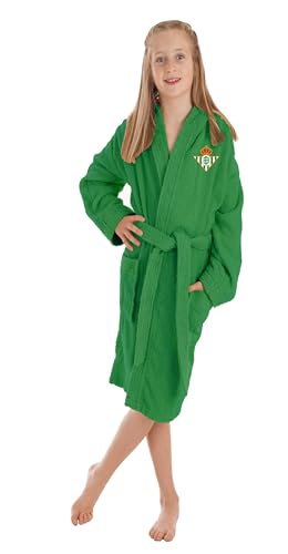 Asditex Albornoz Betis Talla 6/8 años de rizo americano 400 gramos con capucha