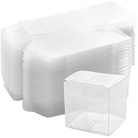 SEUNMUK Clear Plastic Gift Boxes - 50 Pack Cover