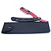 Black & Red Barber Razor, Razor for men, Professional Changeable Half Blade Straight Edge Razor by