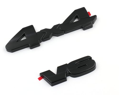 Image of Fits 2016-2023 Gloss Black Tacoma Tailgate Blackout Emblem Overlay KIT V6 4x4 (Gloss Black)
