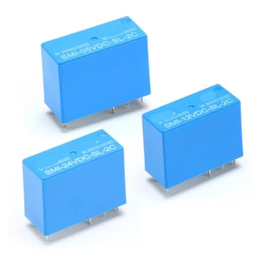 Relais de puissance 8 broches SMI-24VDC-SL-2C 5A pour circuit imprimé