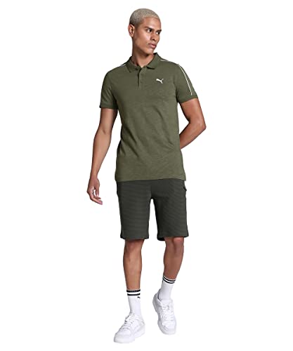 Image of PUMA Cotton Regular Fit Mens Black T-Shirt