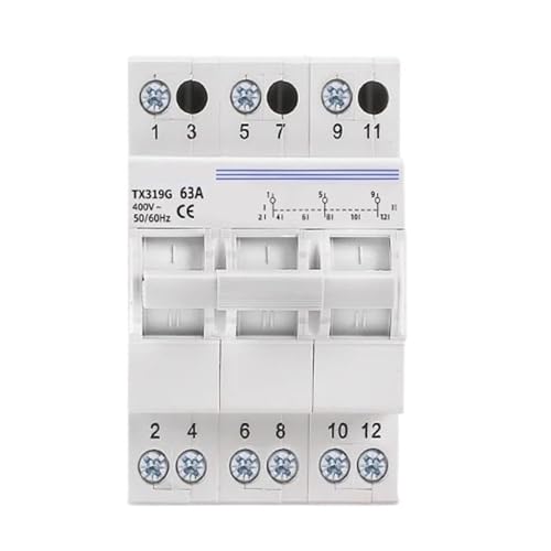 Interruptor de cambio 230V 400V para continuidad eléctrica en hogares y comercios