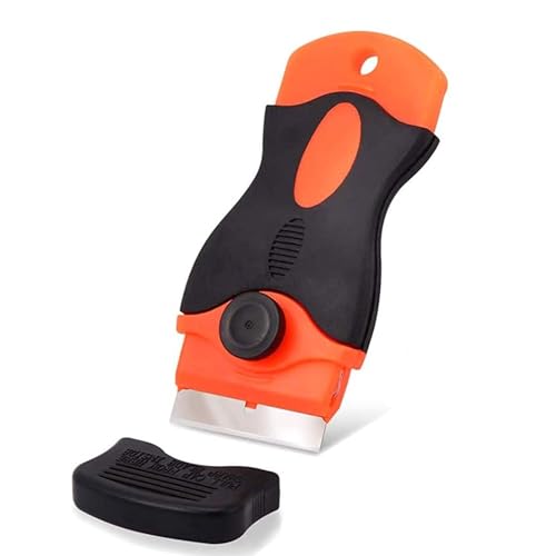 PARENCE.- Racloir spécial plaques vitrocéramique et induction – Nettoyeur de surface en verre – Élimine salissures, colle - sans rayures – Outil de nettoyage pour cuisine, carreaux, murs et sols