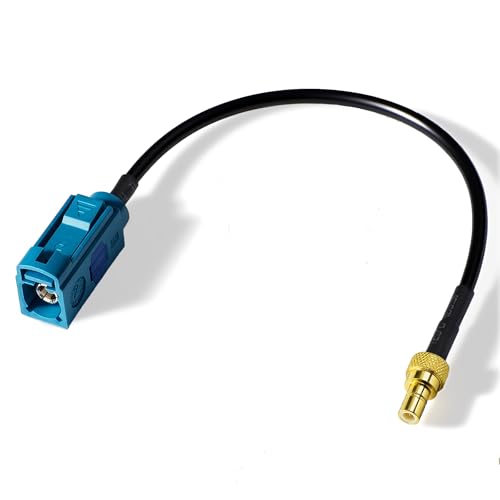BINGFU Auto DAB Radio Antenne Adapterkabel, 15cm Fakra Z Buchse auf SMB Buchse Koaxial Pigtail Kabel Kompatibel mit Auto LKW SUV Sirius DAB Radio Stereo Receiver Tuner GPS Antenna Navigation System